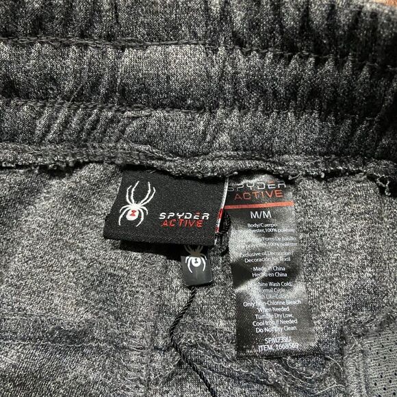 Spyder Active Proweb Athletic Gray Jogger Sweatpants Men's Size Medium - Picture 5 of 7